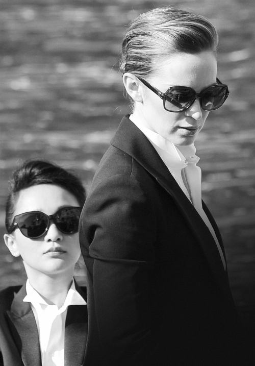 zhou and emily. for the IWC photoshoot with peter lindbergh