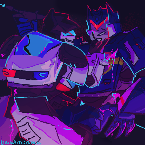 dweamdoodles: IDW Jazz and Soundwave commission for @cracked-mist! (x) posting this slightly late