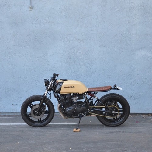 lemoncustommotorcycles:  Mean Mister Mustard 1980 CB750F by Brady Young #seaweedandgravelgarage more photos on tumblr and seaweedandgravel.com #caferacer #bratcafe #croig by seaweedandgravel http://ift.tt/1xevTUq