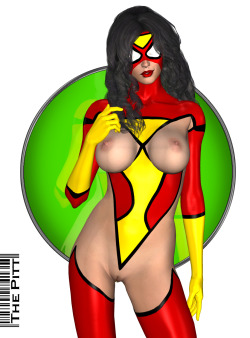 superheropinups:  Spider-Woman - The Pitt