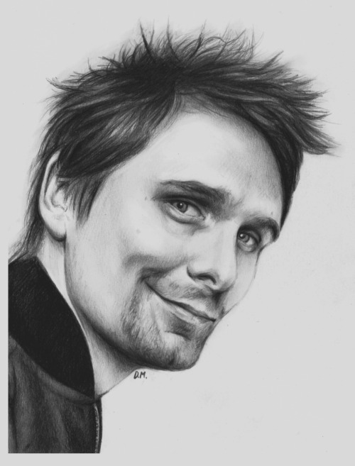 dracona-malfoy: started to miss drawing this face so here’s another portrait of Matt :)