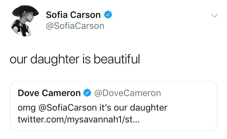 carsonsource:  January 12th, 2017: Dove and Sofia via Twitter 