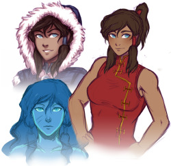 k-y-h-u:  various korra doodles from stream