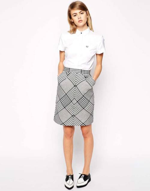Fred Perry Prince Of Wales Skirt