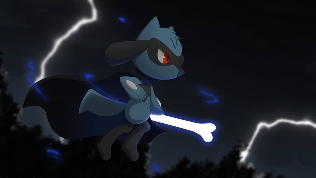 All0412 — • Pokémon FanArt: Shiny Lucario •