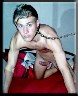 gaymasterandslave:  Keep your property close by. Follow me at http://gaymasterandslave.tumblr.com/ for daily updates. Visit my website at http://gaymasterandslave.com/ for s&amp;M tips and gear. 