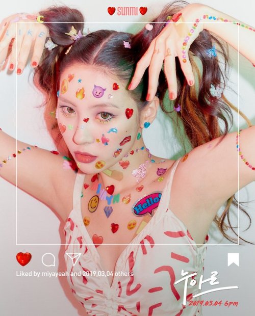 fy-wondergirls:Sunmi ‘1 Like it’ TeaserRelease l 2019.03.04 (MON) PM 6:00