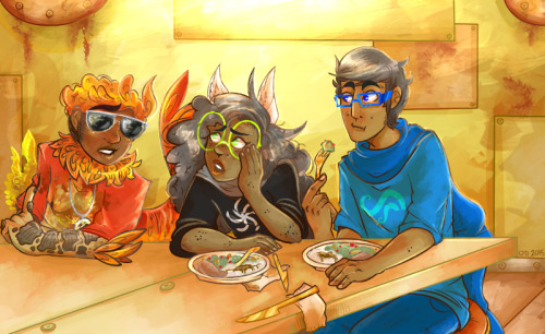 furryfeathers: a couple illustrations from what ive published of The Dreaded Fic so far. now i can b