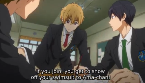 princedoki:  fenrisa:  kisechans:  this fucking kid is obssesed with using sex appeal as a weapon he’s not a shota he’s a little sex demon     he literally flirted with rei until he blushed his way onto the swim team u go little shota sex demon u