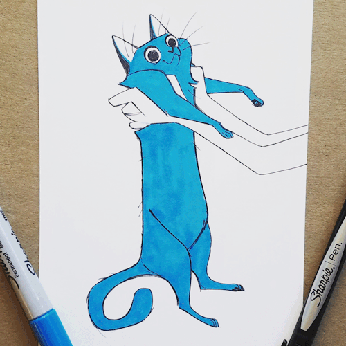 dailycatdrawings: 741: InkTober Day 05 “Long”