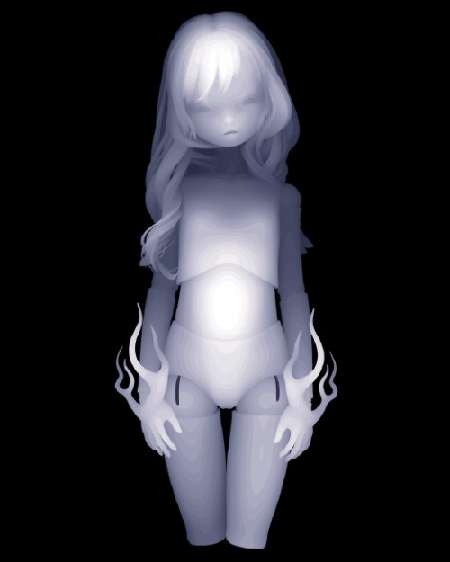 creepyartetc:  Artist: Kazuki Takamatsu More creepy art  z-buffer art?