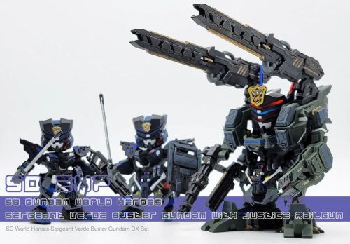 SD eXp: SD World Heroes Sergeant Verde Buster Gundam with Justice Railgun New blog post: erl