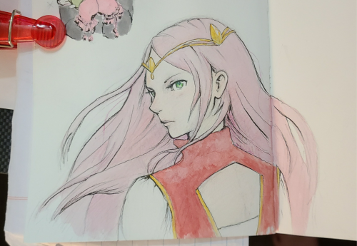 Coloring Flayn Got Me In The Mood To Color More Pink And Green Lol