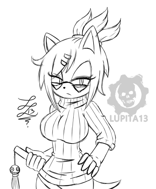 Gothica the Hedgehog - Lineart (WIP)No robar papuhs!!!! El personaje le pertenece a: @esbelle