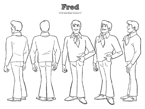 talesfromweirdland: Model sheets for Hanna-Barbera’s Scooby-Doo and the other meddling ki