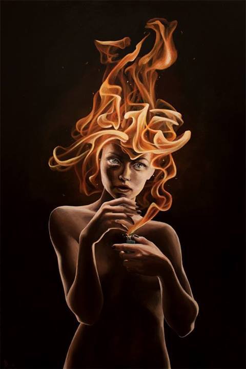 artforadults:  burnout by Sophia Nicoladoni 