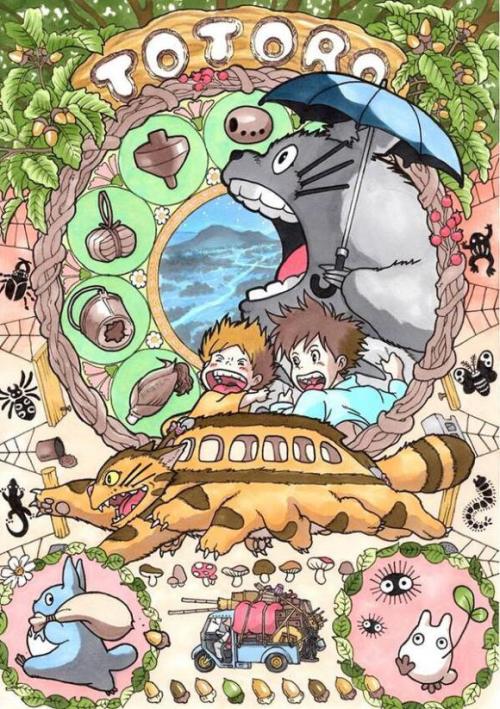 Ghibli characters illustrated by Takumi Kanehara - (x)