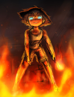 pekoeboo:   I’m gonna burn my house down into an ugly blackI’m gonna run away now and never look back [x] (Please do not remove caption or repost. also on deviantart) 