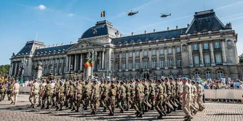 belgium military parade