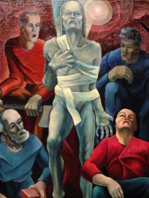 Lazarus (Die Arbeiter) (1928) Herbert Gurschnerhttps://Painted-Face.com/