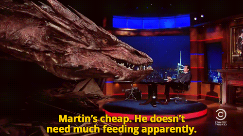 sandandglass:  Stephen Colbert interviews Smaug the dragon 