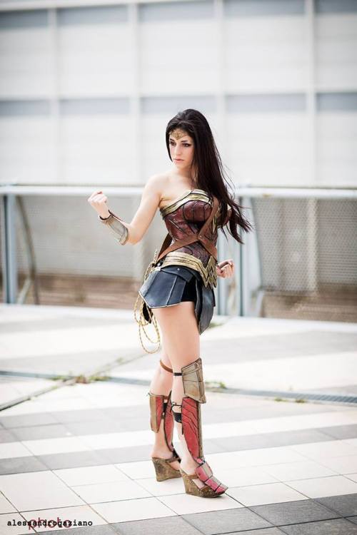 Ambra, from  Ambra&amp;Aura (Italy) as Wonder Woman.Photo I by: Alessandro Gaziano Pho