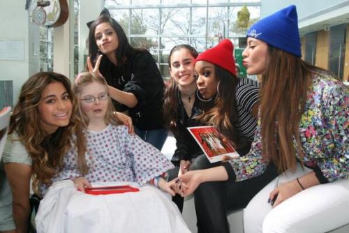 5hontour: Fifth Harmony Visit Brightens The Day At Seacrest Studios The ladies chatted with the pati