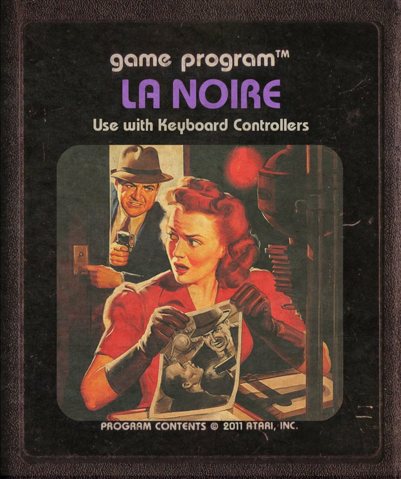 otlgaming:  MODERN GAMES AS ATARI CARTRIDGES (Part 2) Due to the overwhelming feedback