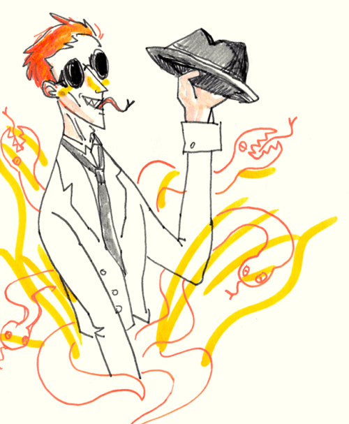 lejoursobre:Good Omens watercolors sketchbook - part 5 + few doodles :) It’s the last one ! Dear ! I