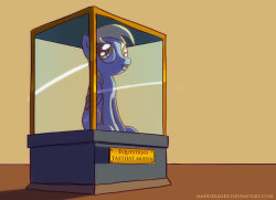 paperderp:  Derpy in the museum by ~MadderMike