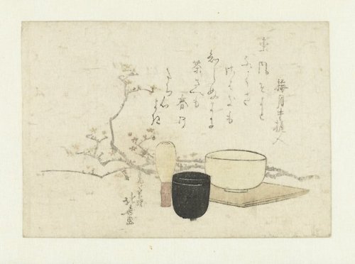 Katsushika Hokusai, Utensils for tea ceremony