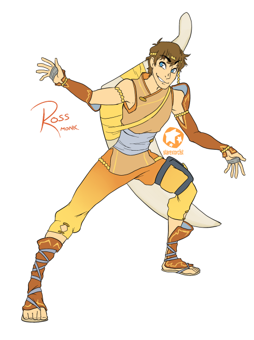 starexorcist:  RPGG Boomerang Monk Ross and Unicorn Danny Preliminary designsSuzy and Arin | Kevin, Barry and Holly