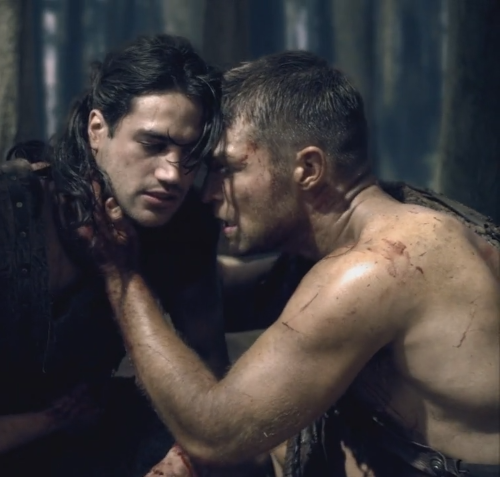 spartacusreinterpreted:  There are some fights that even the Champion of Capua can’t win. Unfortunately, this meant he had to tell Mira that threesomes were off the table. 