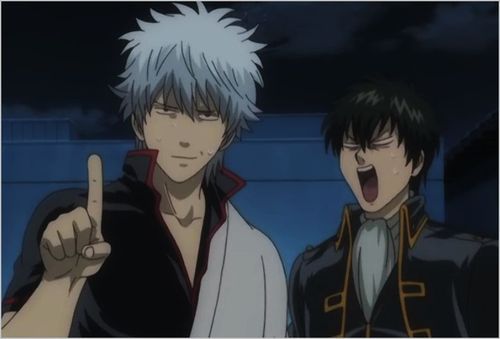 gintamajustaway:  cherrypinkstraws:  ghosthime:  protect the white haired anime boys at all costs   and his dark haired boyfriend  