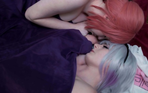 sleepingqueenregina: I have a new set out with Koyomatsu! We are both planning to attend Momo Con this year so we thought we would keep this one available until then. <3 This set features Kobayashi and Kanna preparing for bed Kobayashi: Sleeping Queen