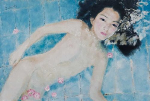 Feng Jiali aka 奉家麗 aka Yau Bong aka 奉家丽 (Chinese, b. 1963, Chongqing, China) - 1: Rouge 1#, 2013  2: