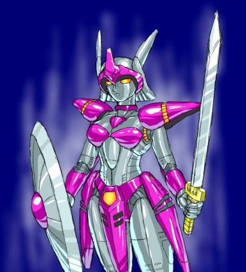 Giant Female Sword Fighter Robot from Gaiares