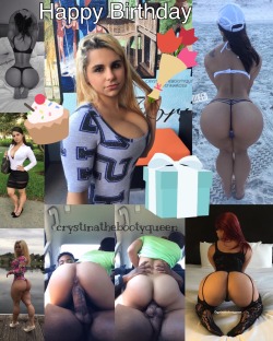 bandit7788:  tongueincunts:  please like n reblog to wish this sexy hot thick curvy lady a very Happy Birthday 😃😍😘👍🏻👌🏻👏🏻💥🔥💯🎂🎁🎈🎉🎊@crystinathebootyqueen  Happy Birthday my friend 🎂.. 😊