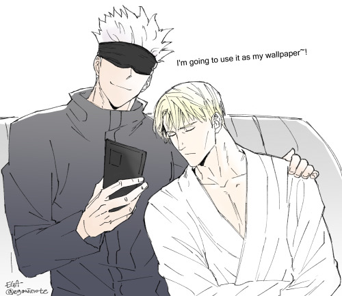 JJK (Jujutsu Kaisen) - Gonana (=Gojonana = Satoru Gojo x Kento Nanami)Original Source - https://twit