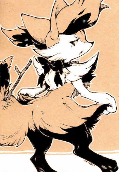 mieau:  Fennekin evolution line cards from last month ~ 