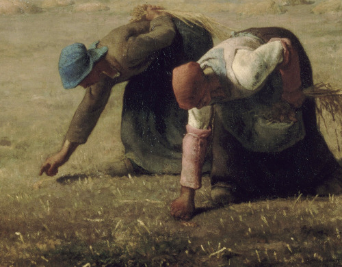 Detail of The Gleaners by Jean-François Millet, 1857