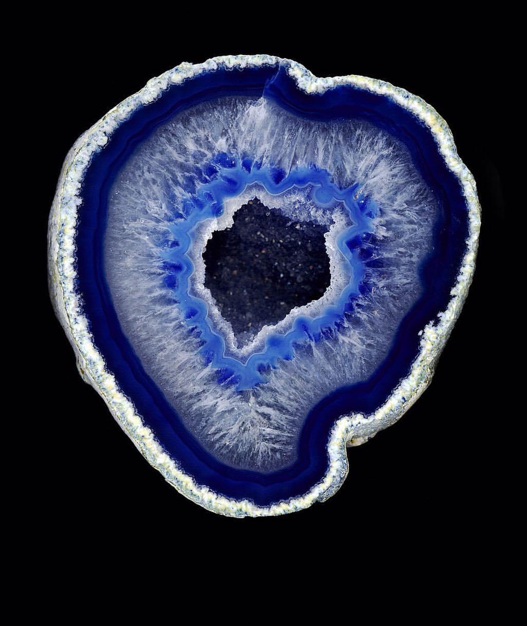 geologypage:  Blue Agate | #Geology #GeologyPage #Agate #Mineral  Photo Copyright