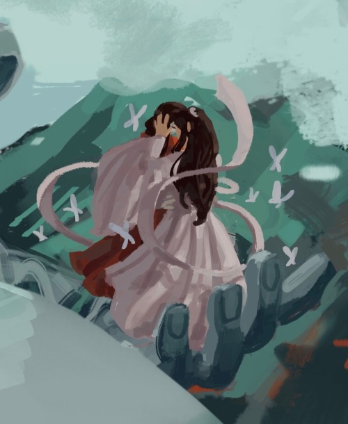 swords-andsandals: finished tgcf for the first time so I drew my favourite bit of book 5 :)