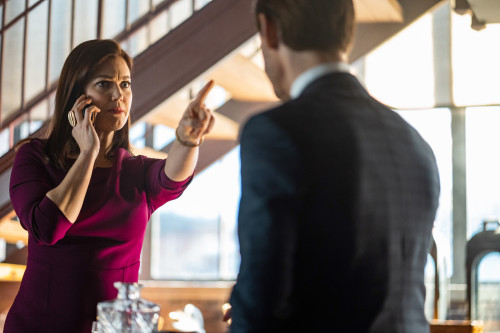 Bellamy Young and Tom Payne on Prodigal Son (S1/E16 “The Job” - photographed by David Gi