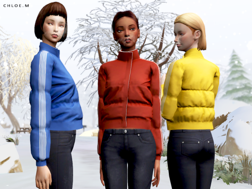 ChloeM-Down Jacket Created for :The Sims412 colorsHope you like it!Download:TSRPLEASE DONOT reupload