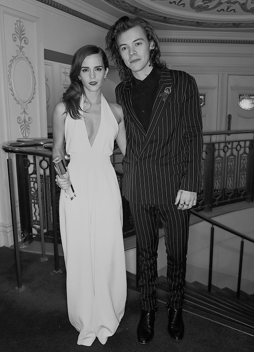 dailywatson:   Emma Watson and Harry Styles attend the British Fashion Awards at the London Coliseum