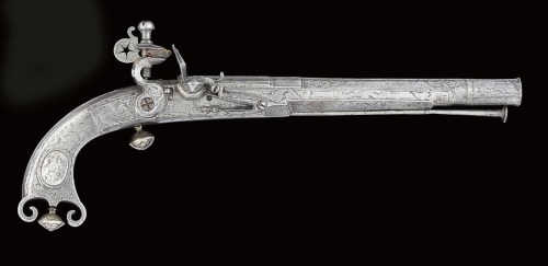 A Scottish Highlander flintlock pistol made by Thomas Caddell, 1760.Sold by Christies Auctions: $14,