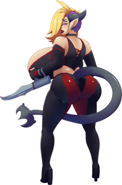 Eikasianspire:commission For @Baron-Von-Arthur Of His Character Syn Cosplaying Rayne