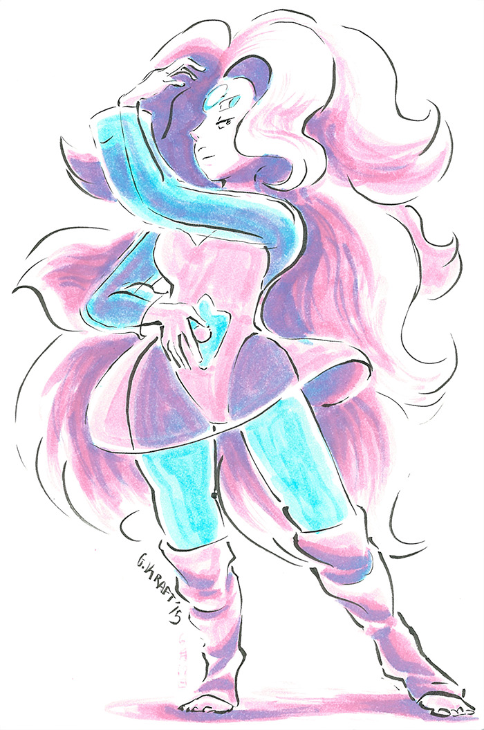gracekraft:  some stevenbomb 2.0 inspired brush sketches