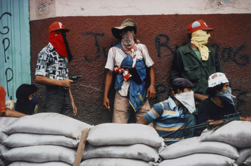 Susan Meiselas, Muchachos Await Counter Attack by the National Guard, Matagalpa, Nicaragua (1978).